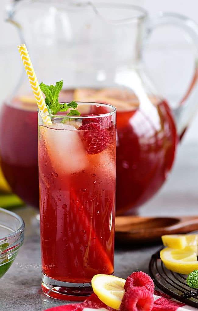 Raspberry Ice Tea Cocktail