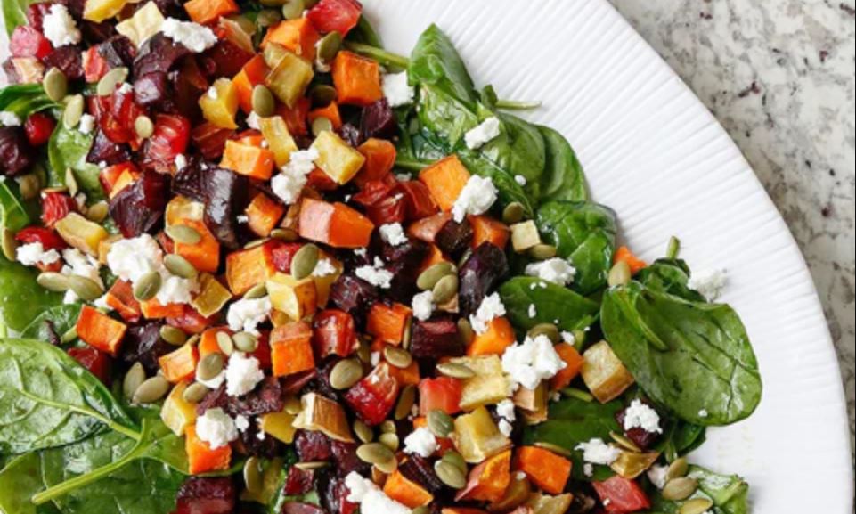 Blood Orange & Roasted Root Vegetable Salad