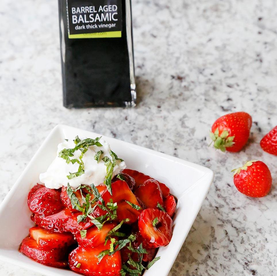 BARREL AGED BALSAMIC STRAWBERRIES