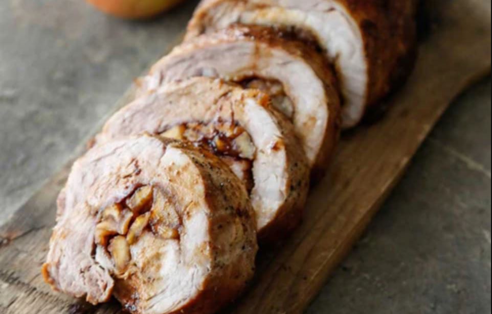 Bourbon Caramel Apple Pork Loin