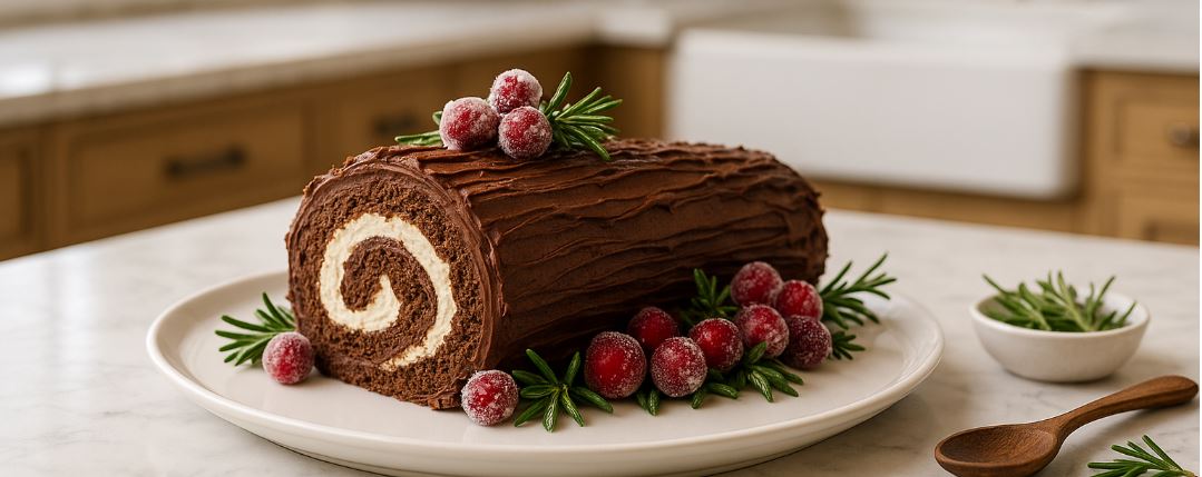 Bûche de Noël - Yule Log Cake