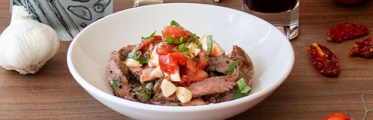Caprese Topped Ribeye