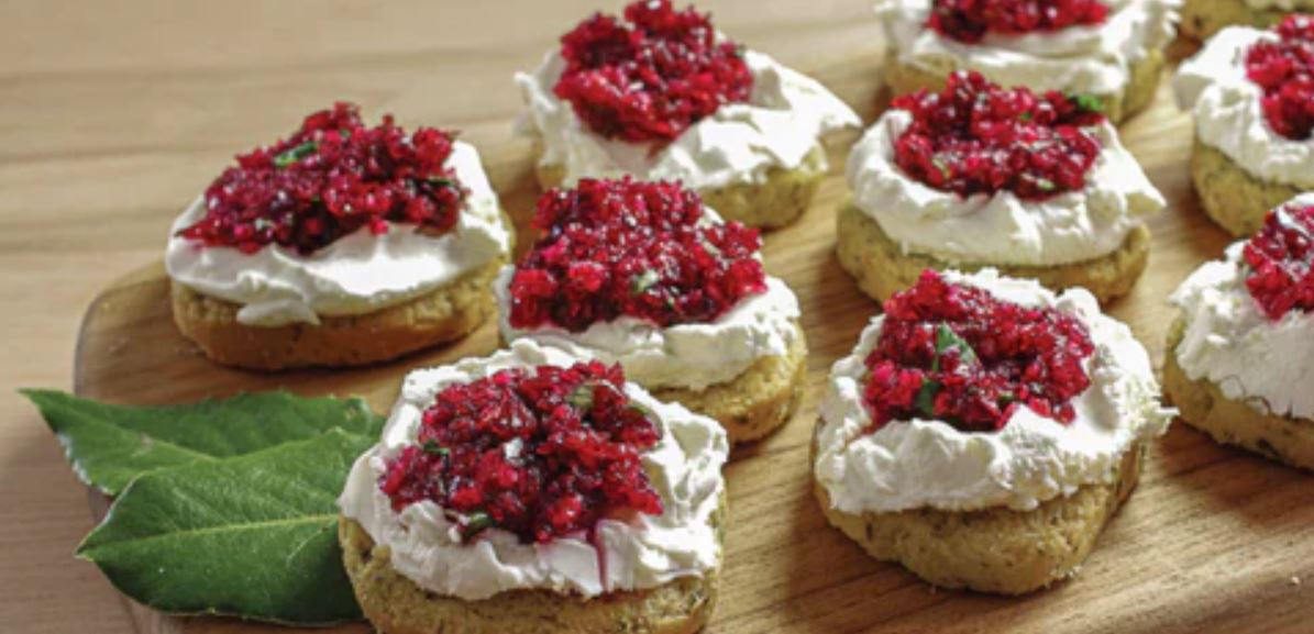 Cranberry Salsa Crostini