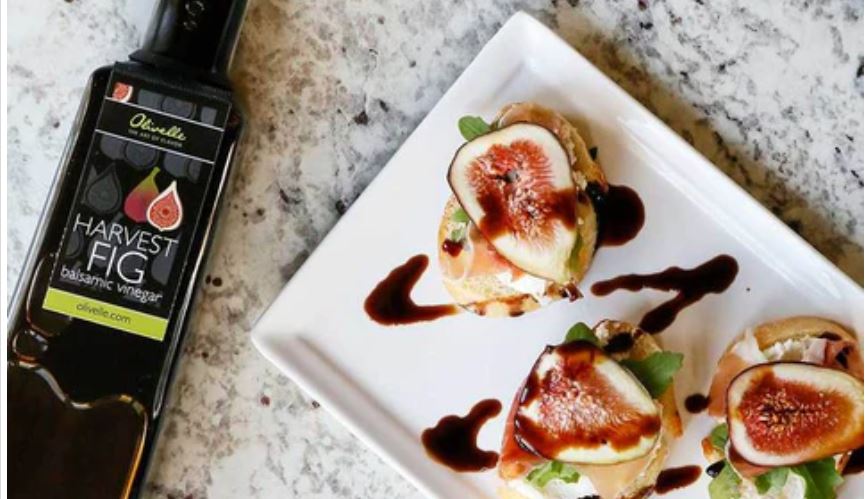 Fig Crostini with Prosciutto & Whipped Goat Cheese