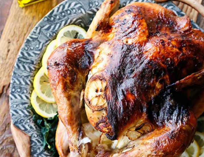 Garlic & Lemon Greek Roasted Turkey