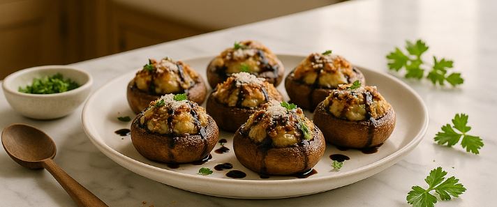 Garlic Stuffed Mushrooms