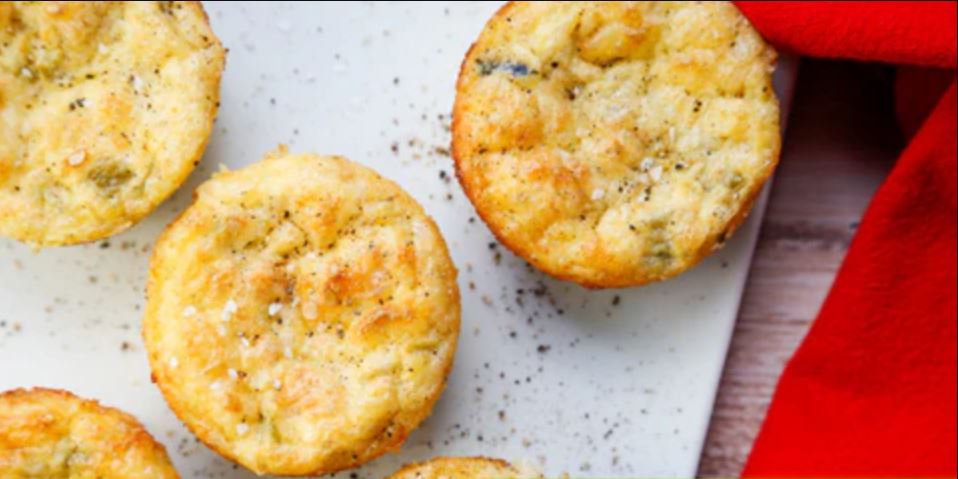 Green Chile & Cheese Egg Bake Bites