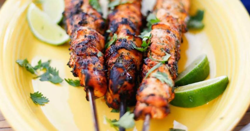 Honey Lime Chicken Skewers