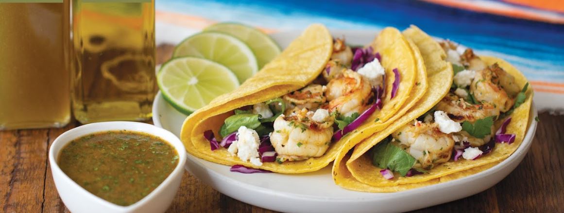 Mexican Chimichurri Shrimp Tacos