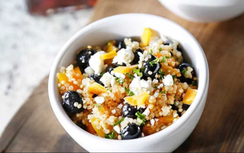 Mango & Blueberry Quinoa Salad with a Citrus Vinaigrette