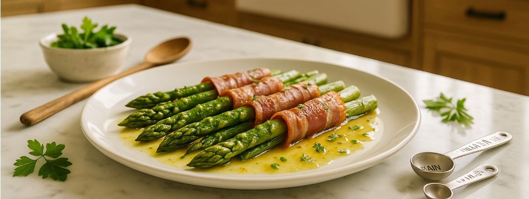 Pancetta-Wrapped Asparagus with Citrus Vinaigrette