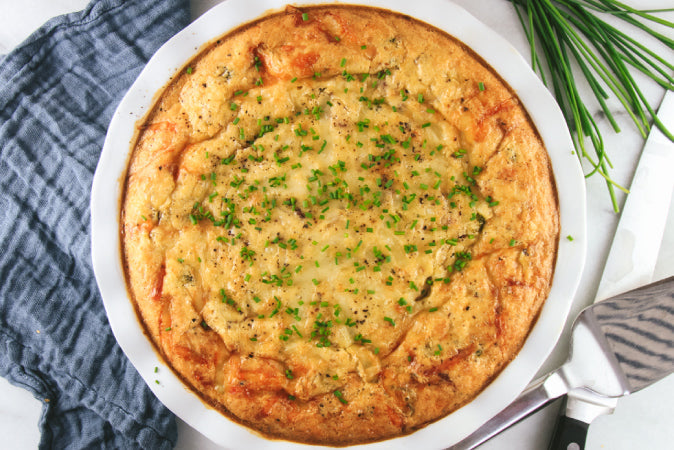 Crustless Bacon and Broccoli Quiche