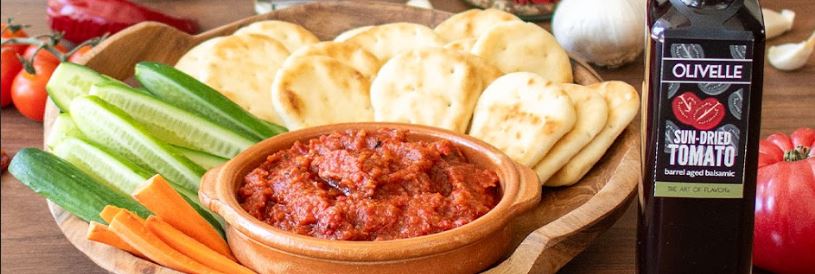 Roasted Eggplant and Red Pepper Dip