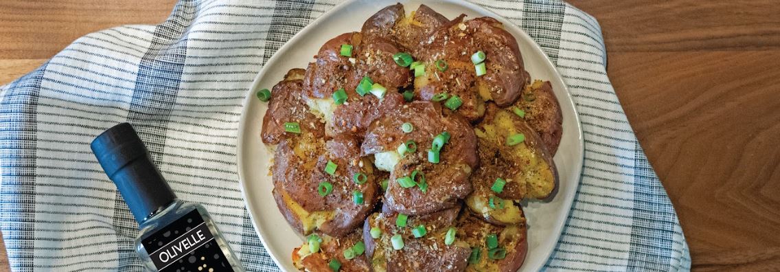 Salt & Vinegar Smashed Potatoes