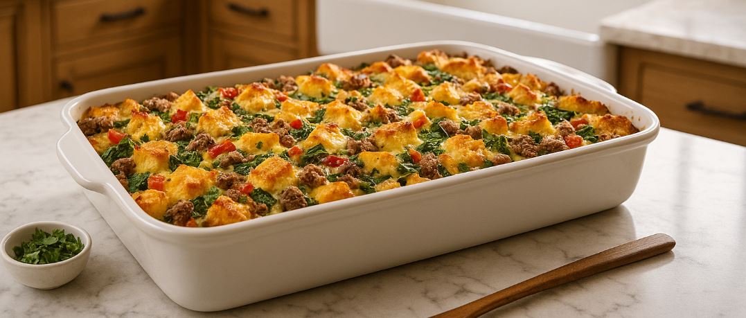 Sausage & Egg Strata