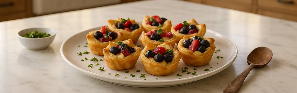 Triple Berry Brie Bites