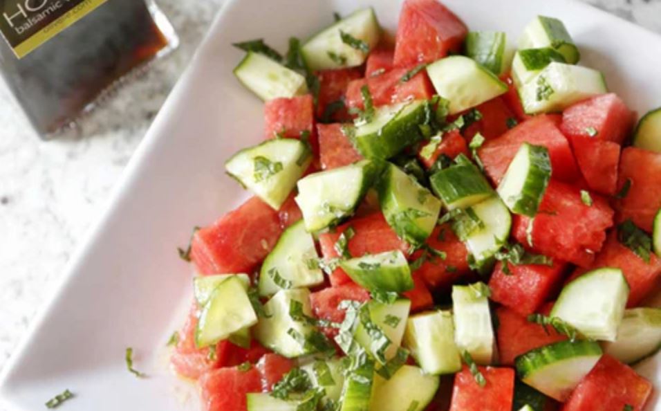 Watermelon & Cucumber Salad