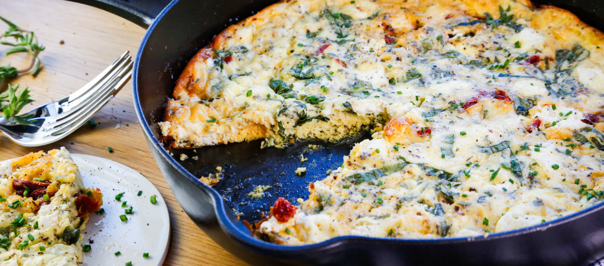 Sun-dried Tomato and Goat Cheese Frittata