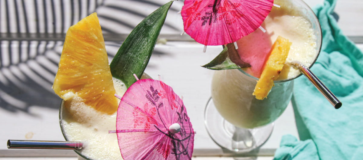 Three Tropical Cocktails