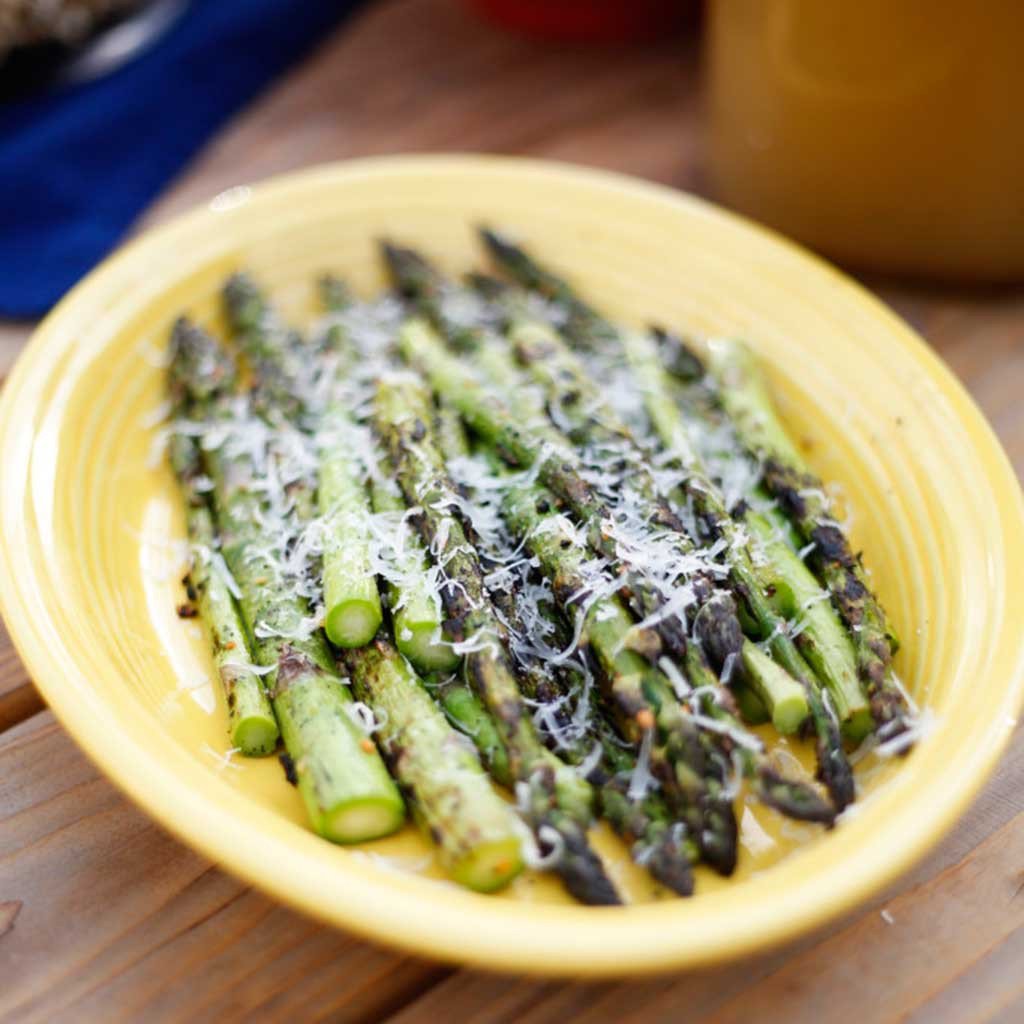 PARMESAN ASIAGO GRILLED ASPARAGUS