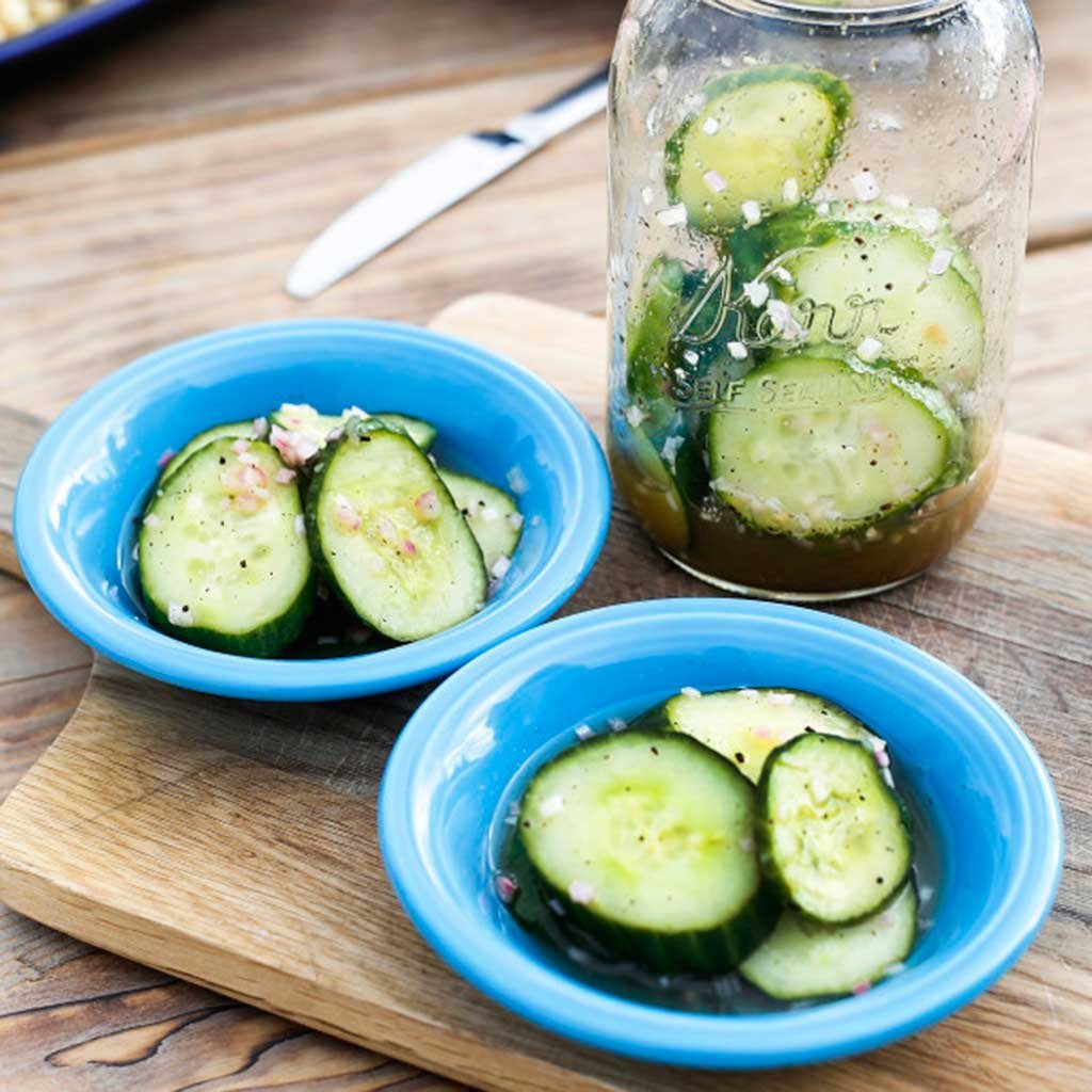 QUICK & TANGY CITRUS PICKLED CUCUMBERS