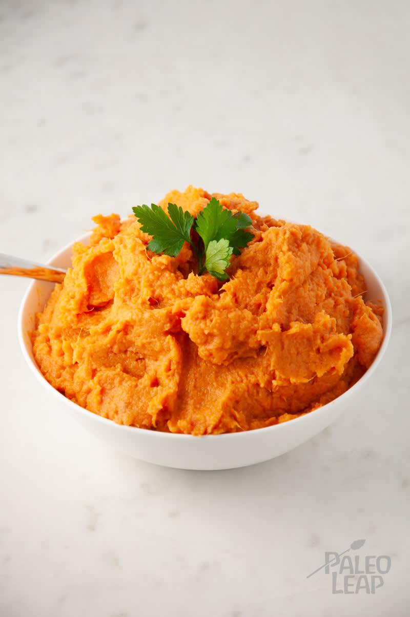 CUMIN & GARLIC SWEET POTATO MASHERS