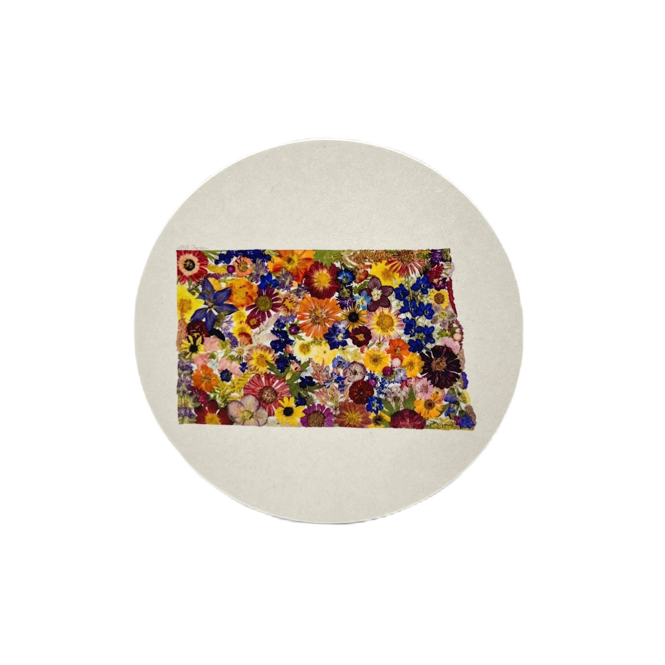 Where I Bloom Pressed Flower Coaster