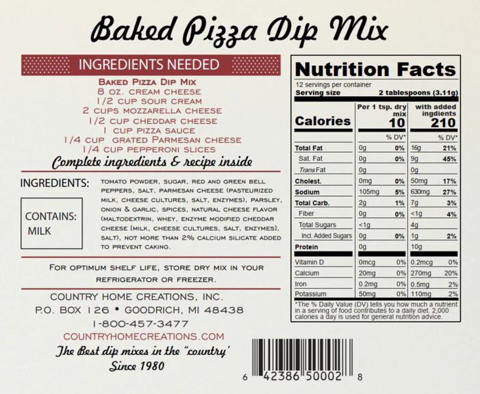 Artisan Kitchen Baked Pizza Dip Mix