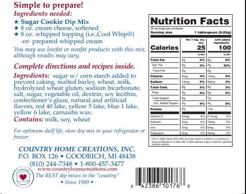 Sugar Cookie Dip Mix