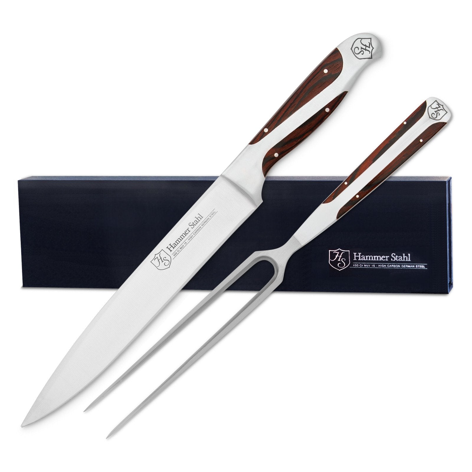 Hammer Stahl Carving Knife and Fork Set