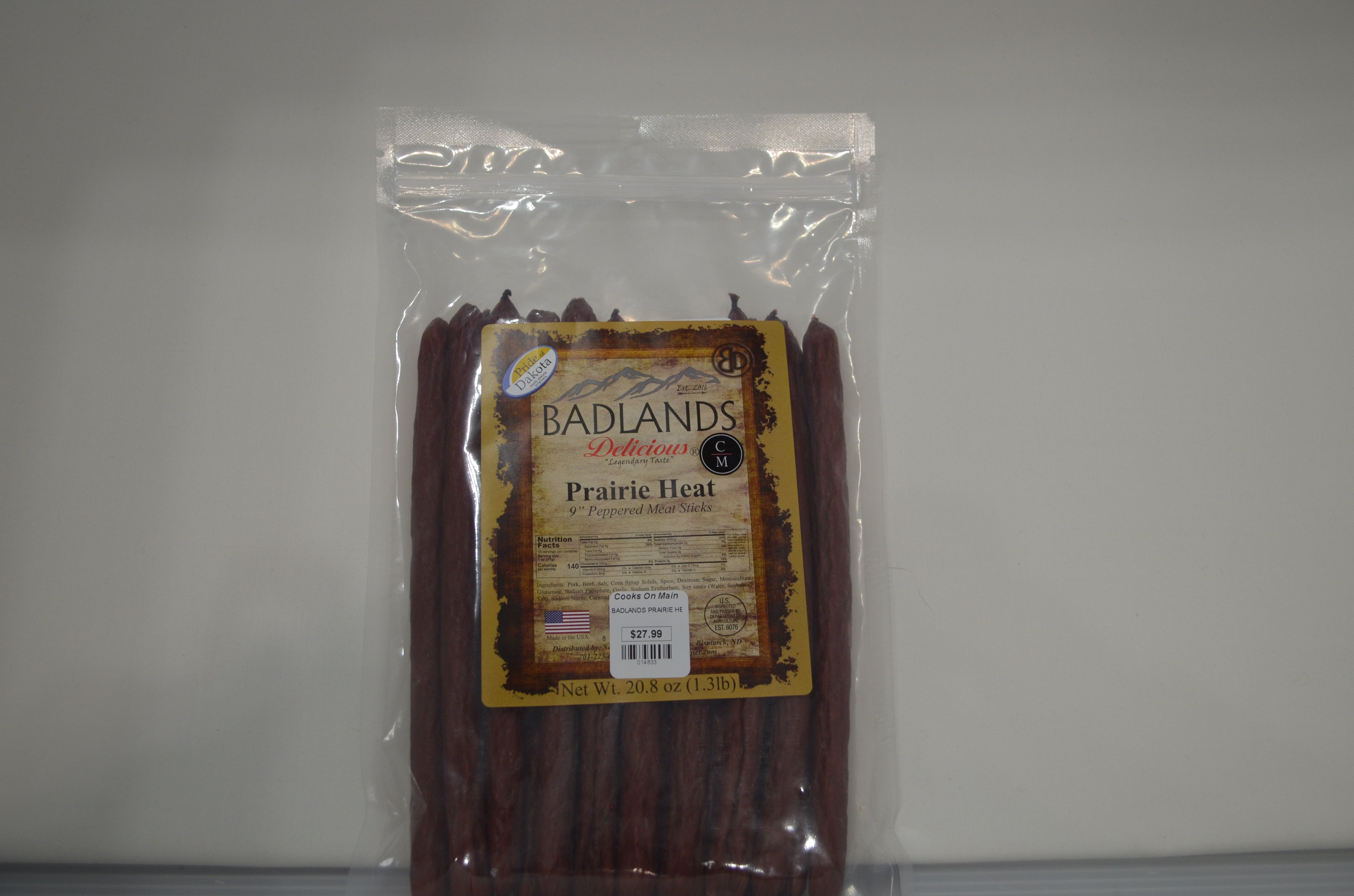 Badlands Prairie Heat Peppered Meat Sticks
