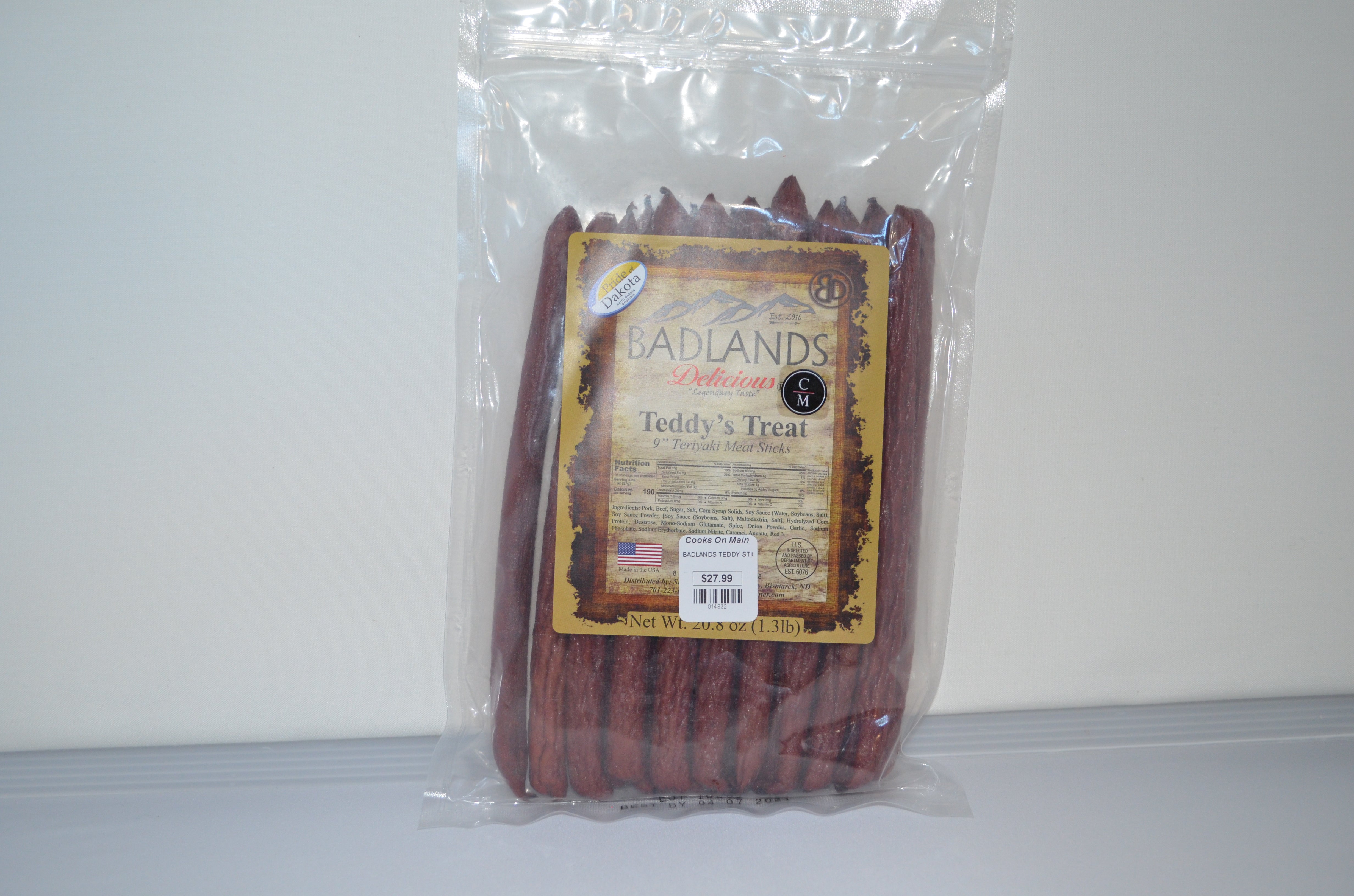 Badlands Teddy's Treats Peppered Meat Sticks