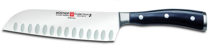 Ikon 7" Santoku Hollow Edge Knife