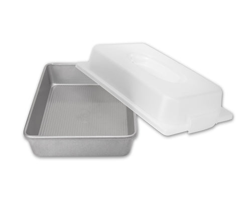 Usa Rect Cake Pan With Lid