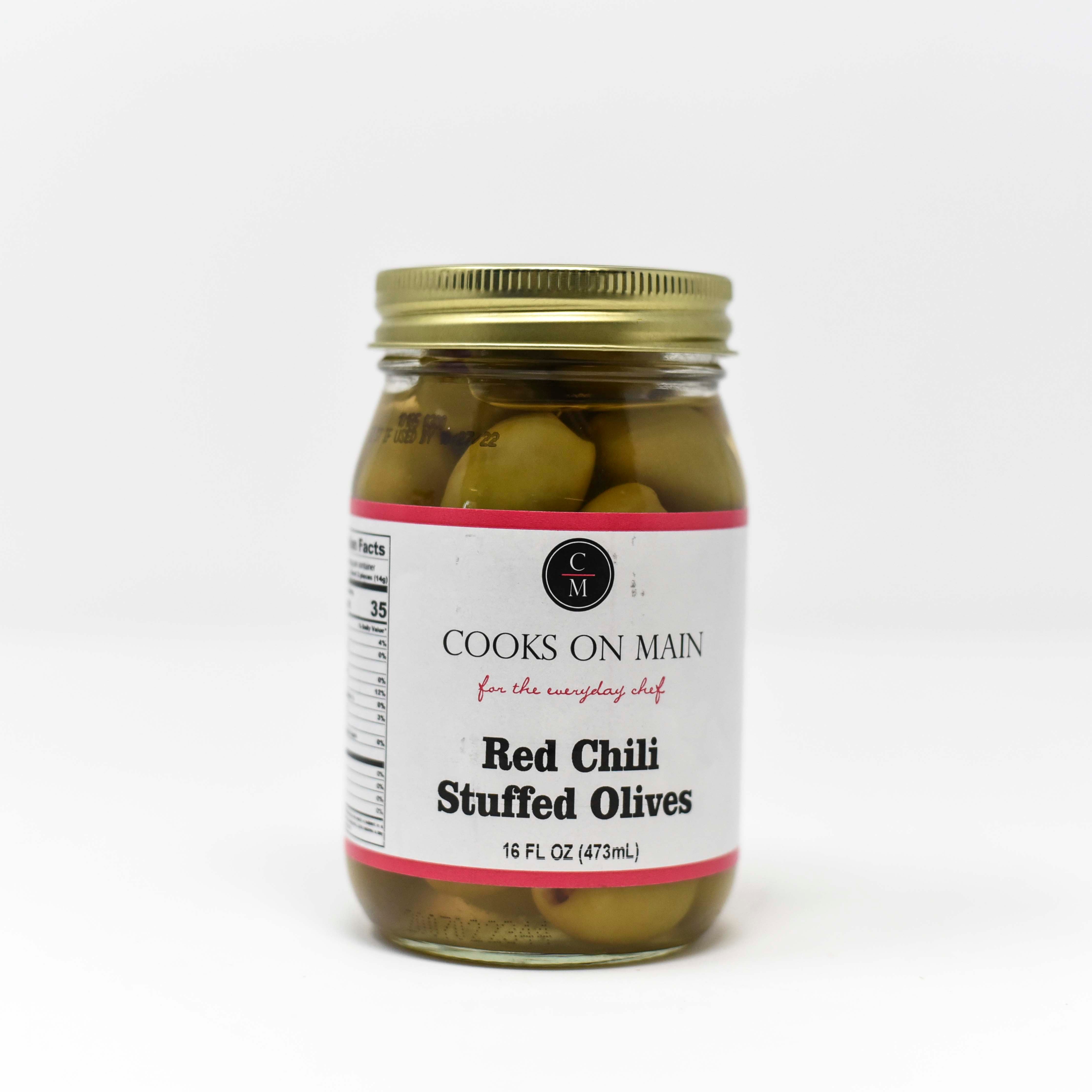 Red Chili Stuffed Olives