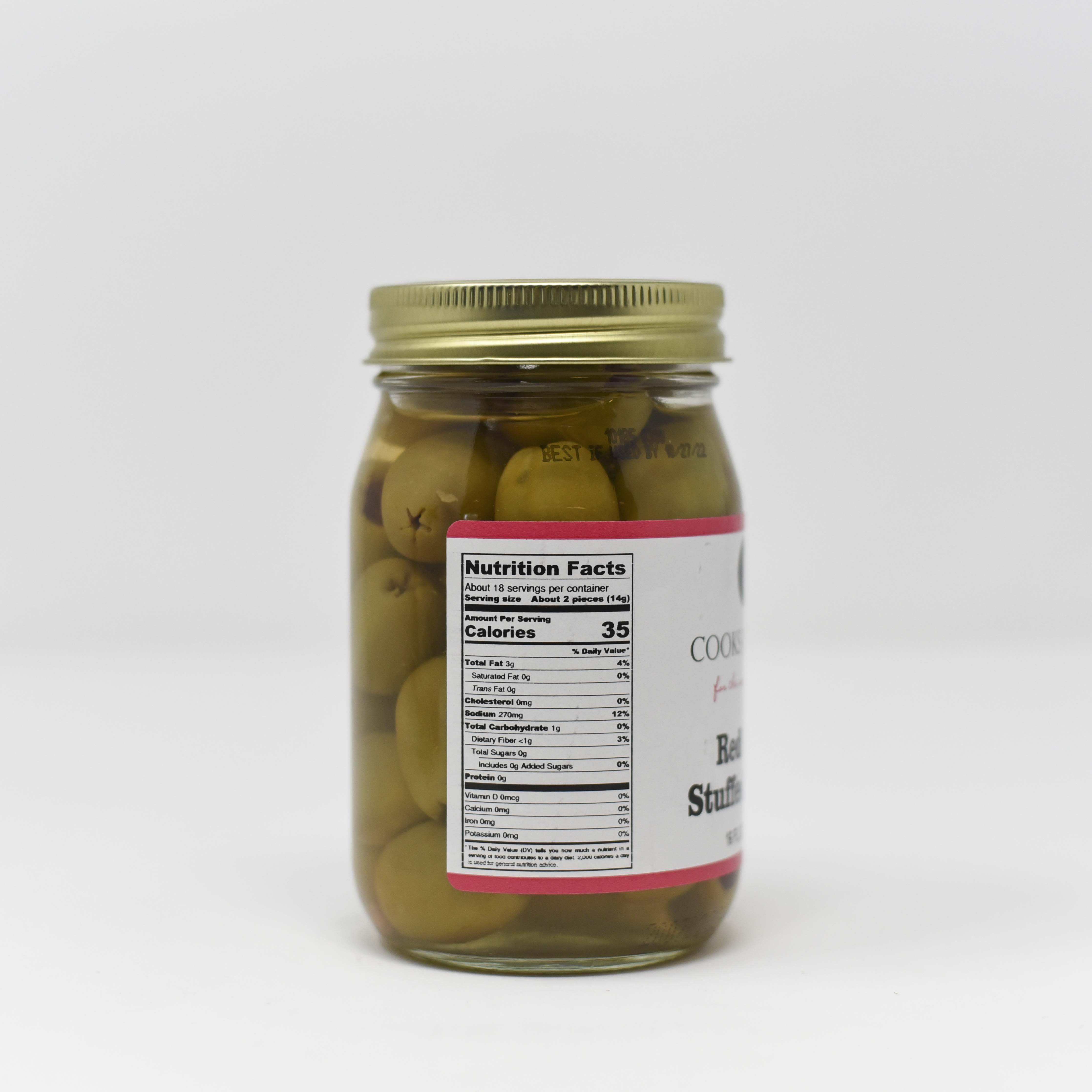 Red Chili Stuffed Olives