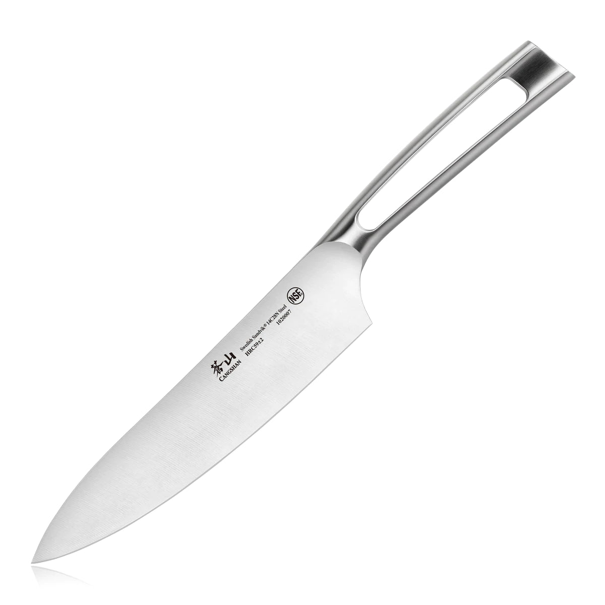 Cangshan L1 Series German Steel Forged 8 Chef's Knife, White