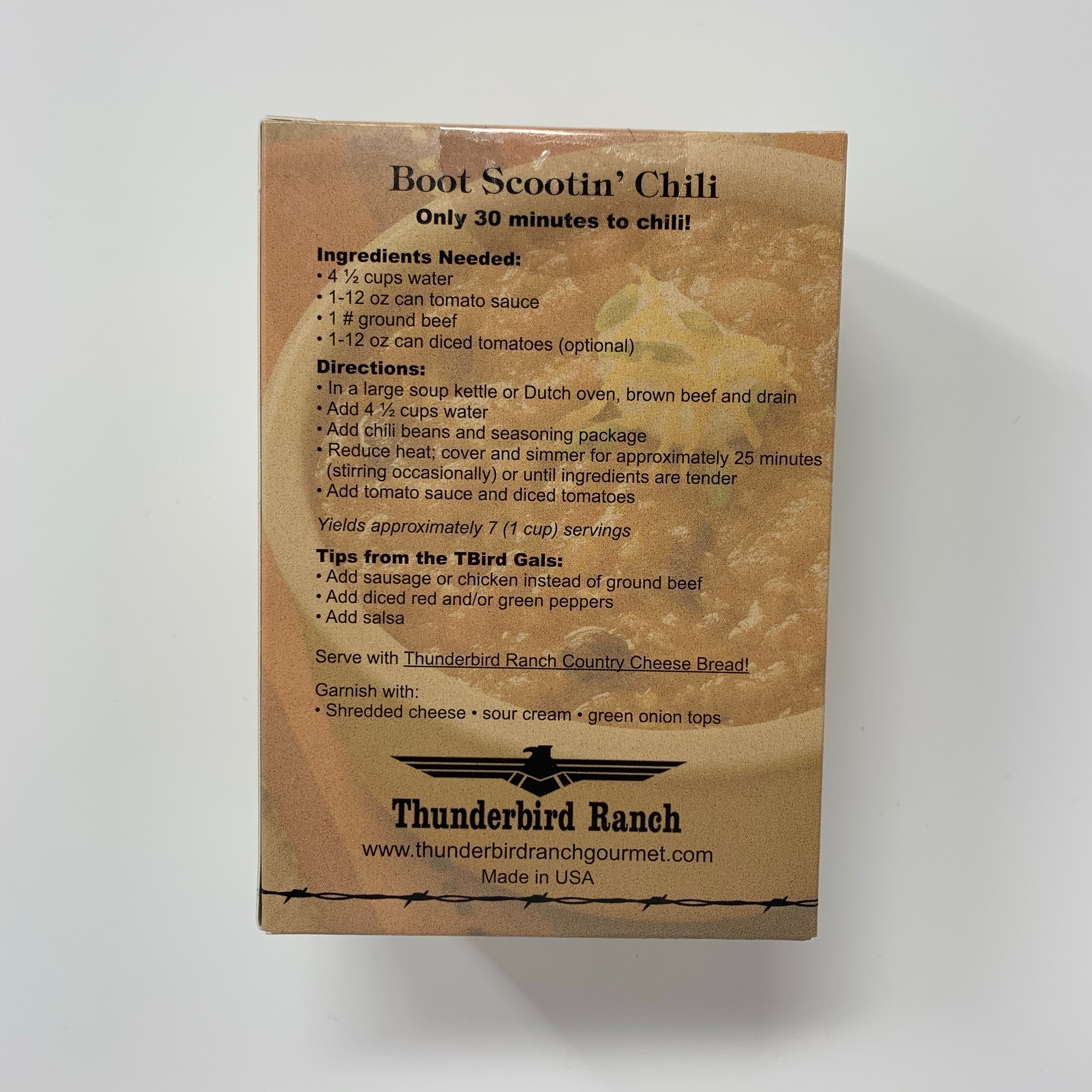 Boot Scootin Chili Mix