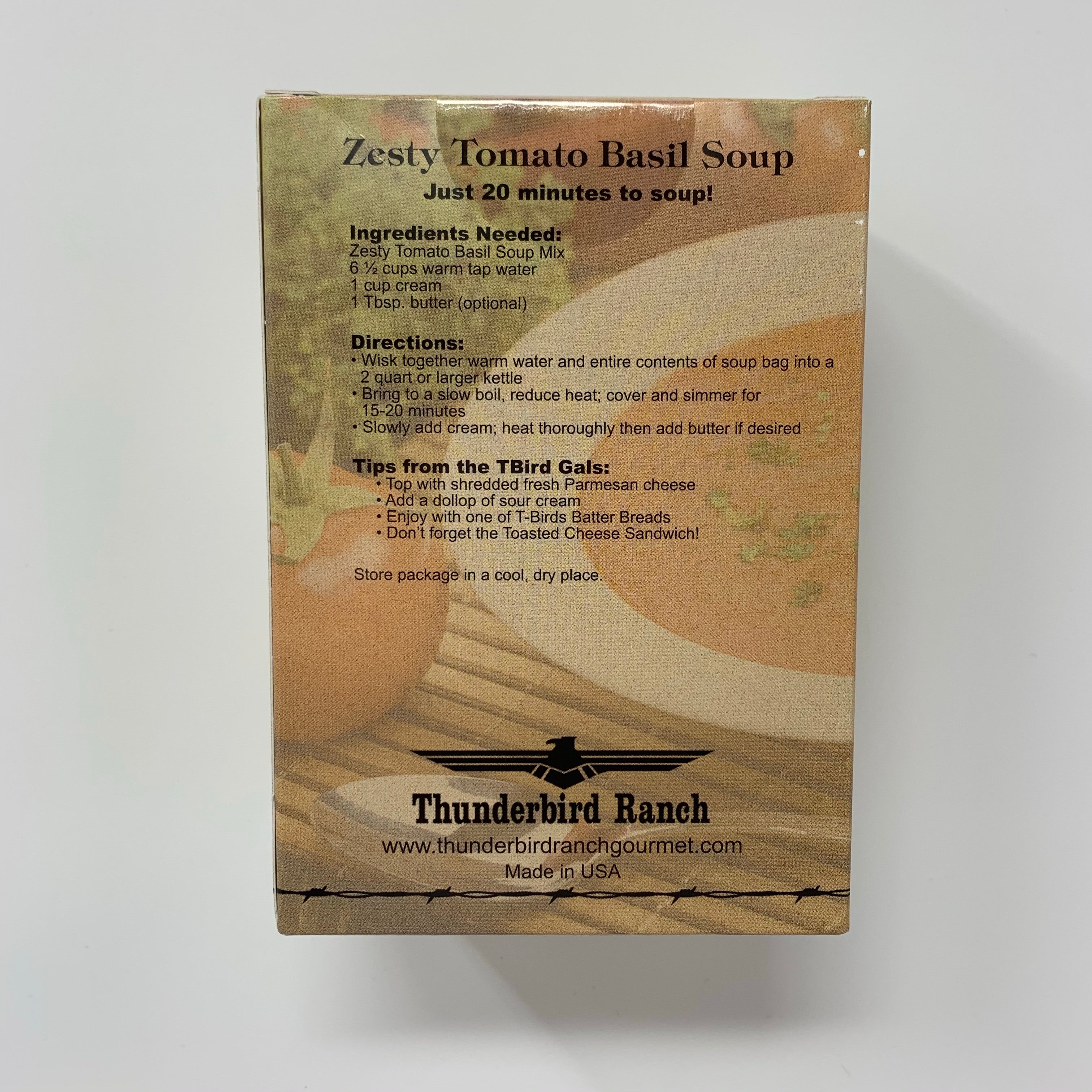 Thunderbird Ranch Zesty Tomato Basil Soup