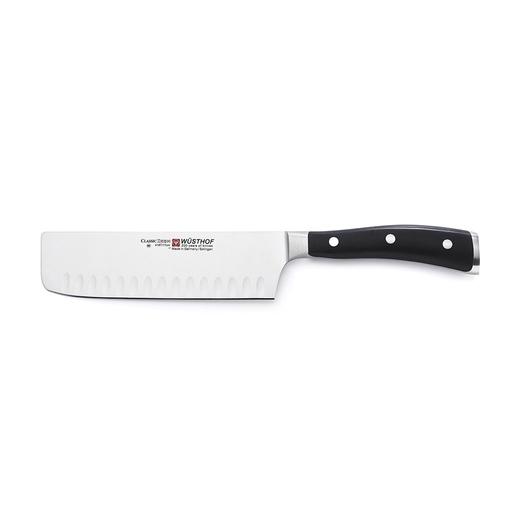 Ikon 7" Nakiri Hollow Edge Knife