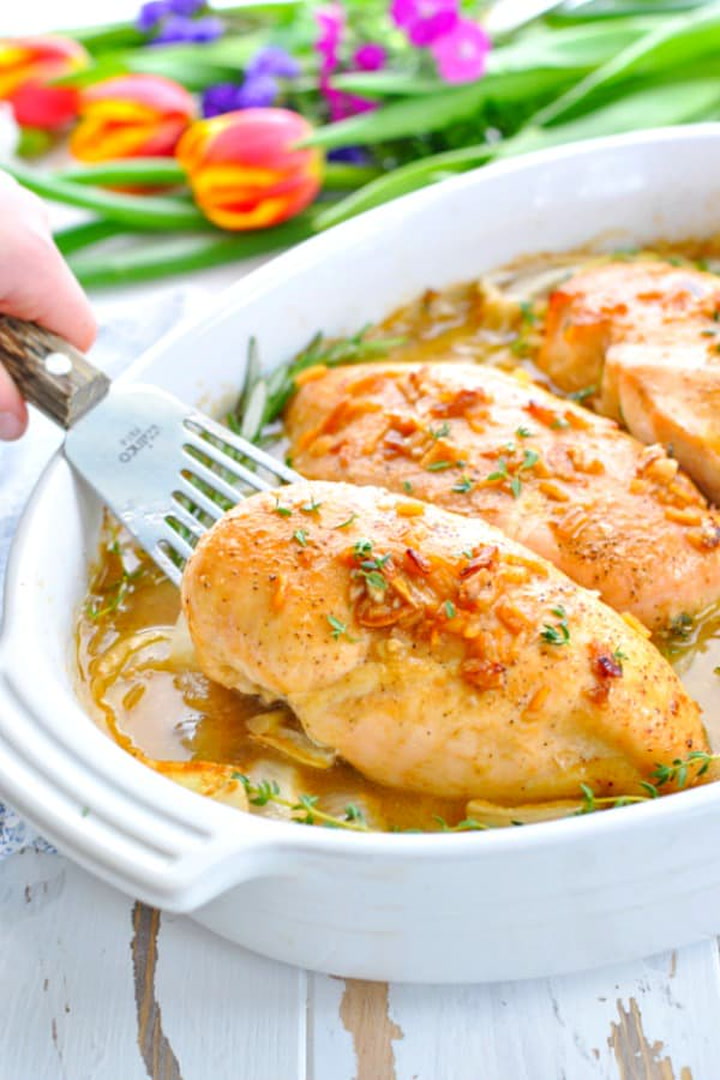 EASY FRENCH BAKED CHICKEN