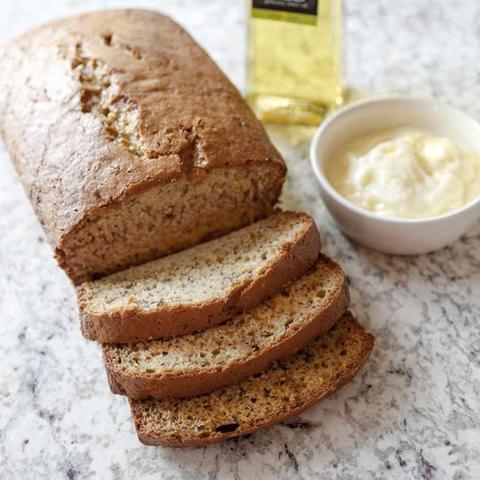 BANANA BREAD WITH WHIPPED EVOO BUTTER