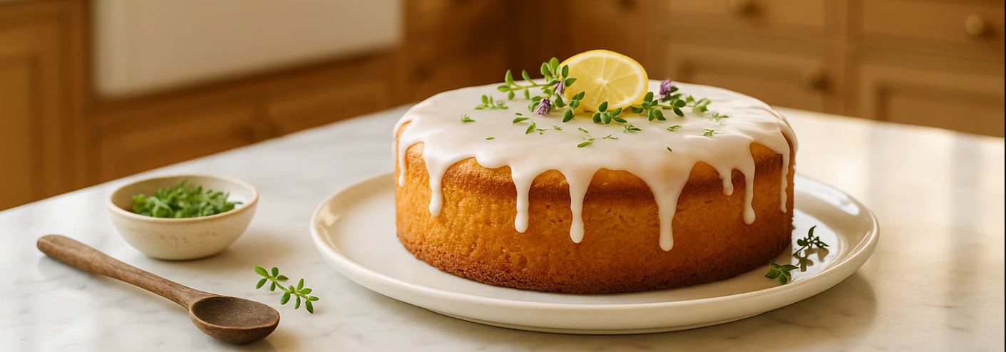Classic Olive Oil Cake with Lemon Icing