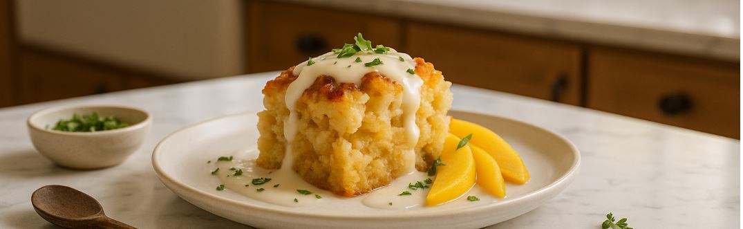 Coconut Curry Bread Pudding