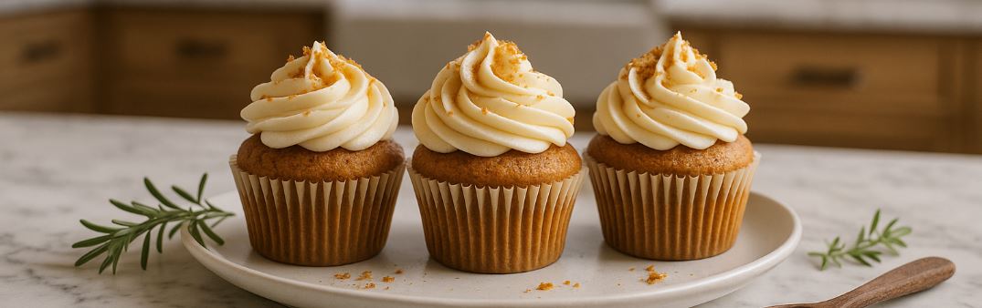 Pumpkin Spice Cupcakes with Maple Cream Cheese Frosting