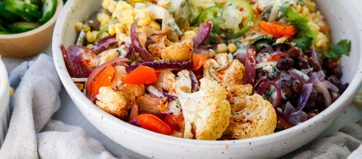 Roasted Cauliflower Taco Bowls