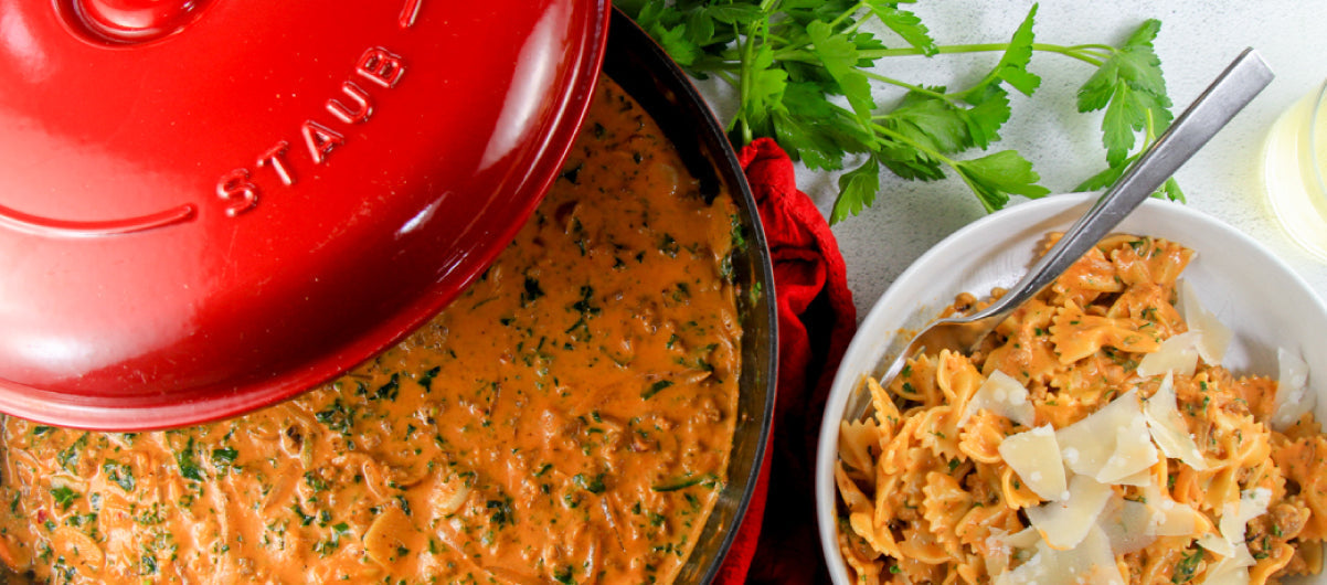 Sausage and Cream Sauce Pasta