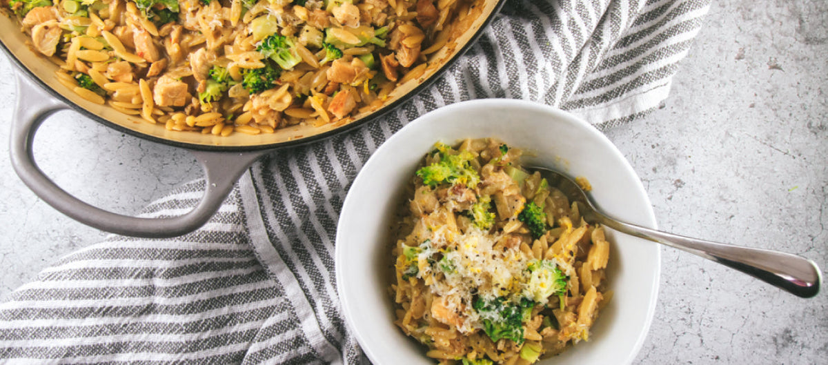 Chicken and Broccoli Orzo