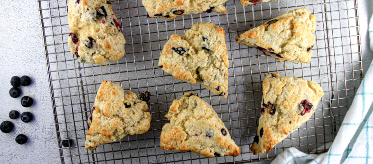 Sourdough Discard Blueberry Scones