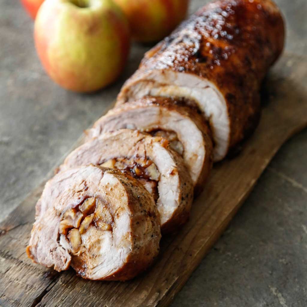 BOURBON CARAMEL APPLE PORK LOIN